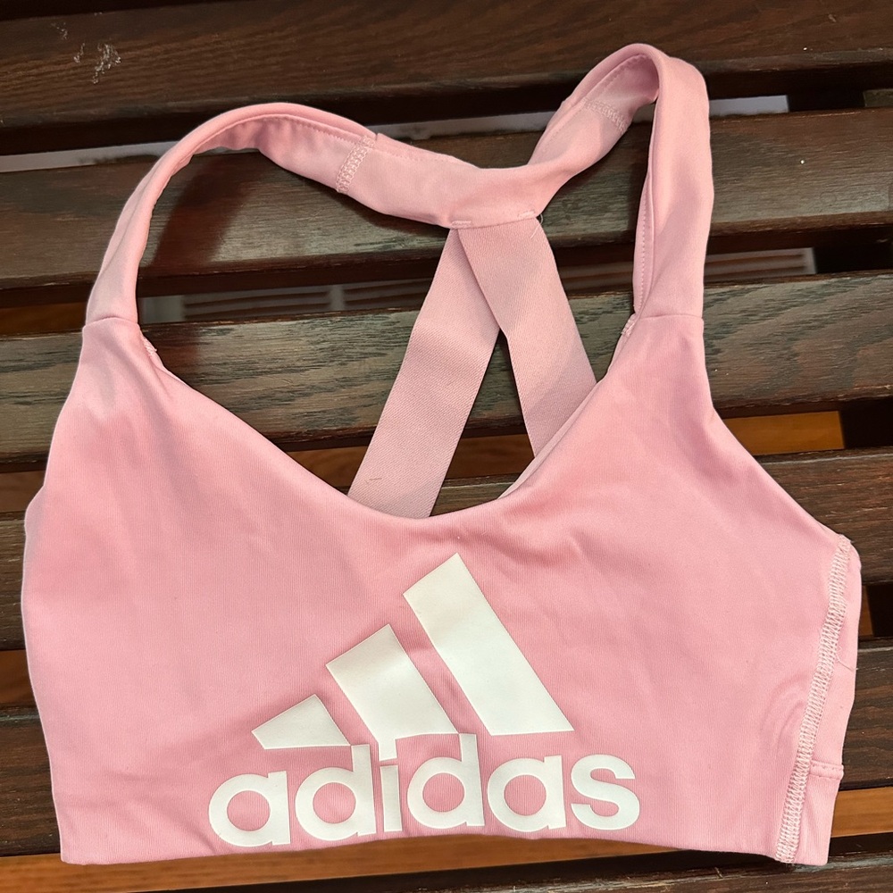 Adidas XS sports bra pink